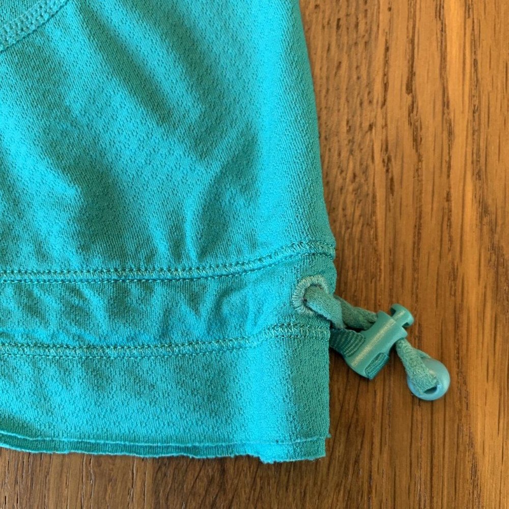 LULULEMON Athletica Womens Tank Top Size 4 Teal Aqua Yoga Tee Green Gym Running - Picture 6 of 7